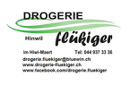 Logo Drogerie Flükiger | Partner System | Konstibau GmbH